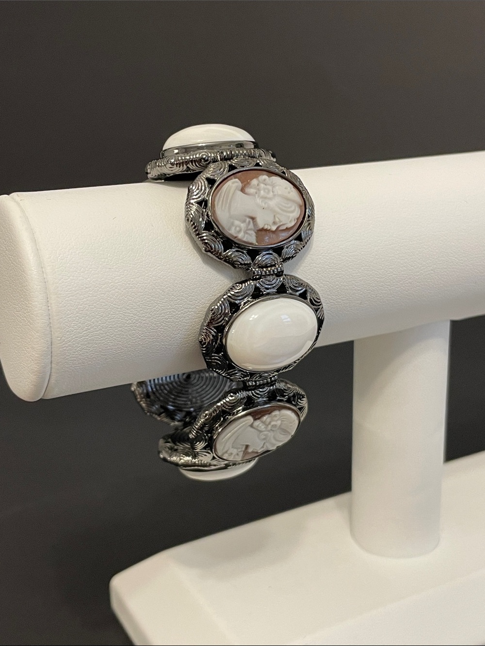 Amedeo Hand Carved Cameo Bracelet